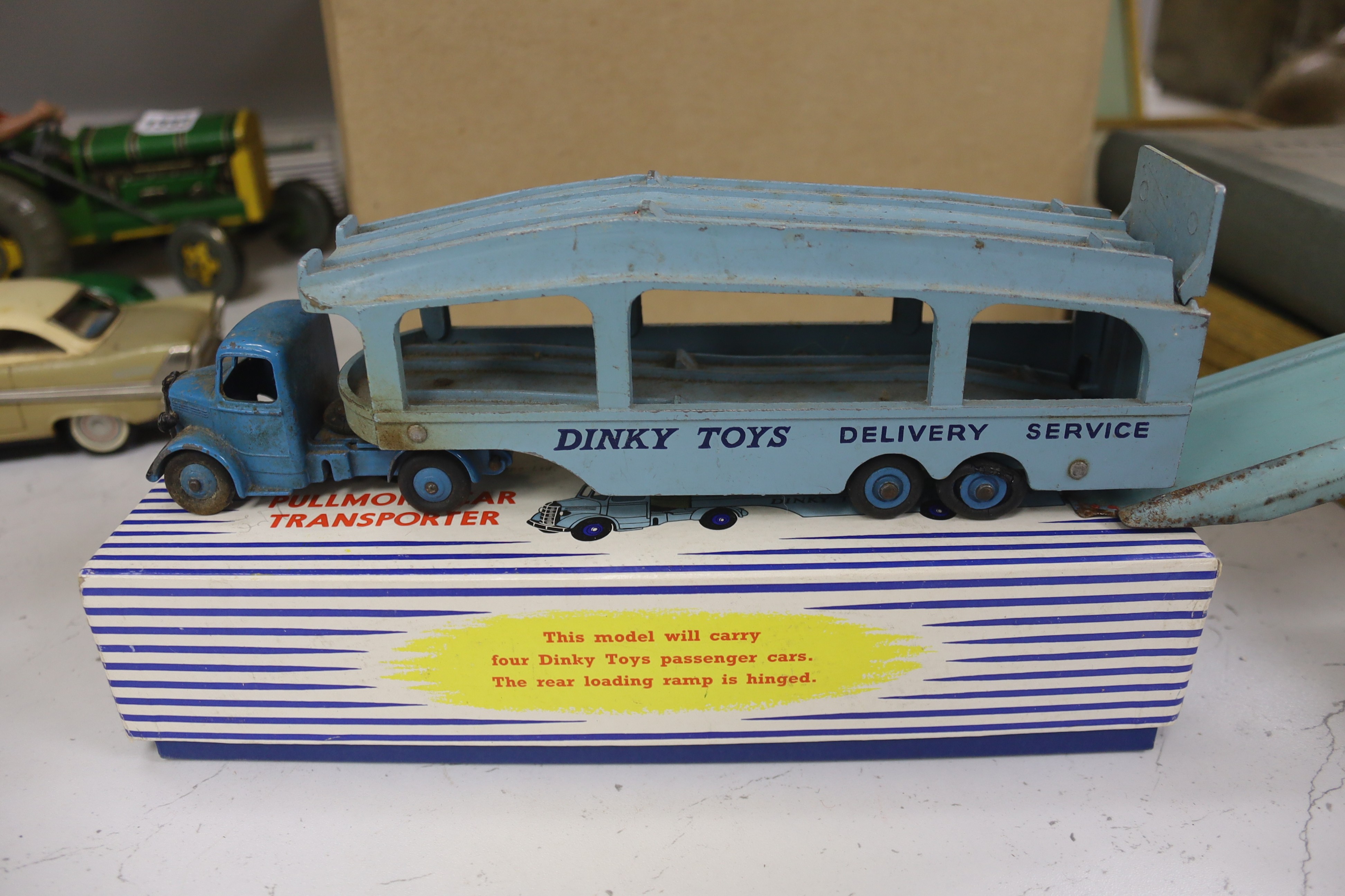 Mixed post war hollow cast and die cast toys and dinky toys